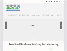 Tablet Screenshot of businessadvising.org